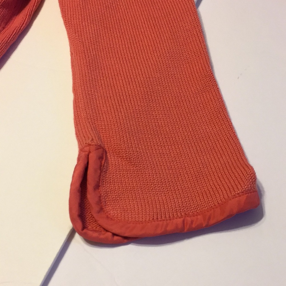 J Jill Pink Peach Cotton Silk Blend Cardigan Sweater Size Medium - Picture 7 of 14